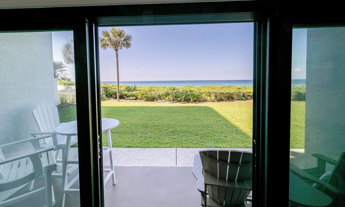 Seagrove Beach Condo | 30A Palms at Seagrove C2 Gulf Front ~ Ground Floor ~ Private Beach!