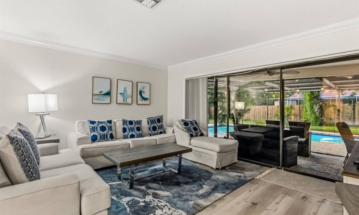 Westlake Village Villa | 4BR | Saltwater Pool + Fireplace | ⭐10/10 | Near Honeymoon Island | Sleeps 9