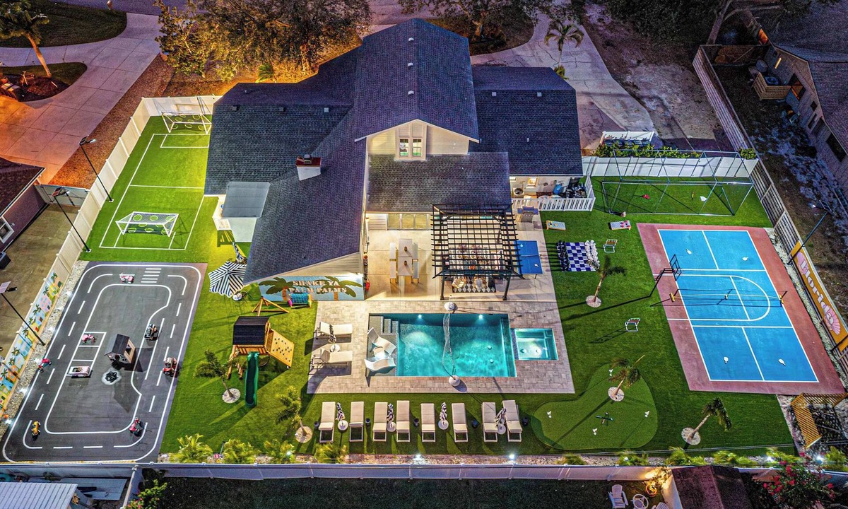 Palma Sola House | Batting Cage, Pool & Spa, Theater | Sleeps 28