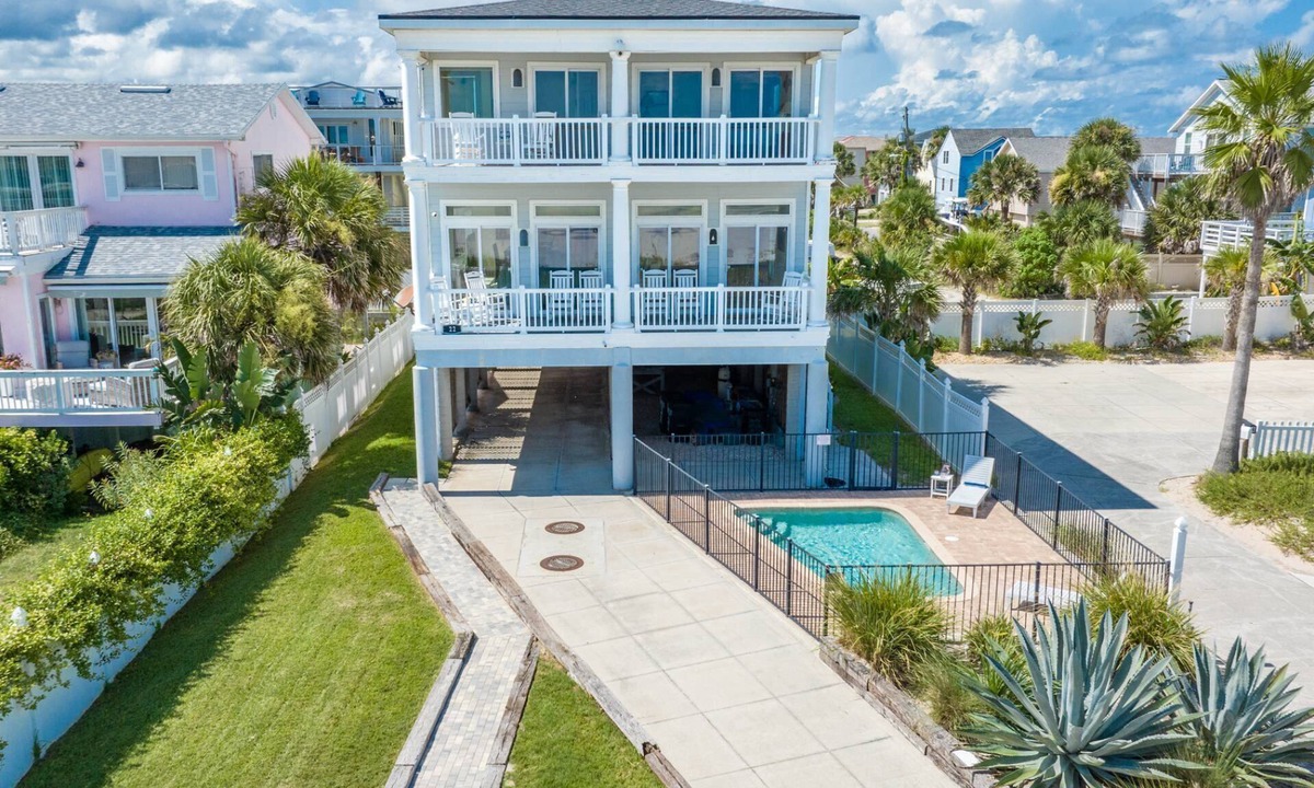 Vilano Beach House | Beachfront Home! Beach Access, Pool, Incredible Views, Two Balconies, Elevator, $300 in Free Tickets