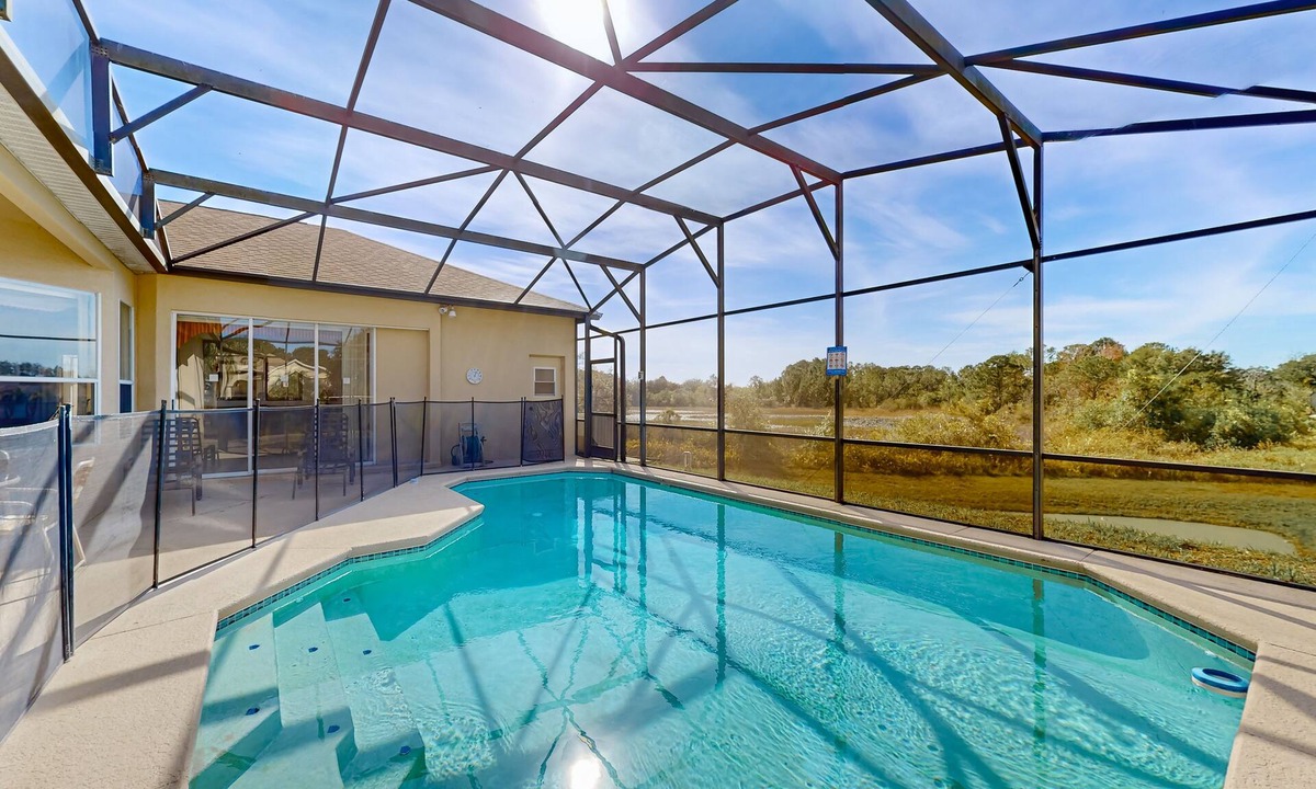 Grand Reserve House | Gated community home with private pool, screened lanai, & W/D - near Disney/golf