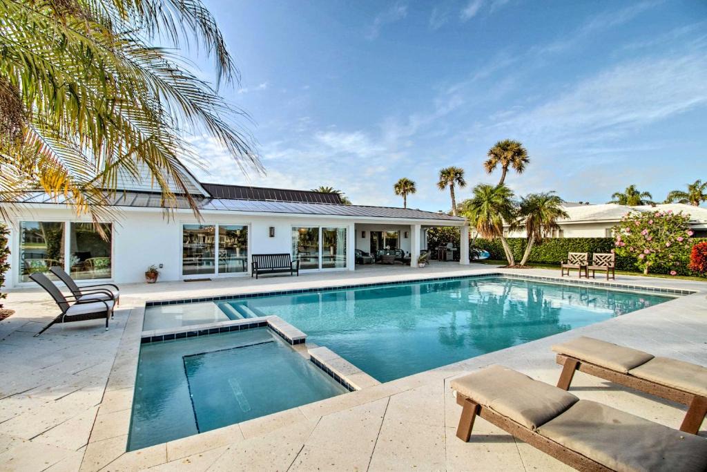 Moorings House | Lavish Vero Beach Escape with Pool, Patio + Dock!