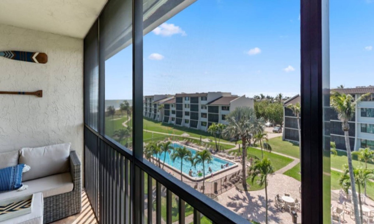 Sanibel Condo | Loggerhead Cay 584 Beachside Condo with Partial Gulf and Pool Views!