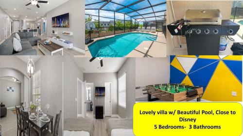 Sunset Ridge Villa | Lovely Villa Home Pool + Disney Adventure