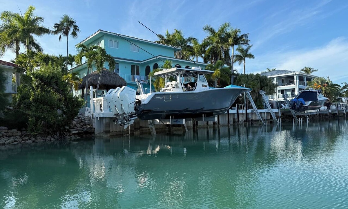 Marathon House | Luxury Duck Key Waterfront Estate-Heated-Chilled-Pool-Spa Boat Lifts Golf Cart