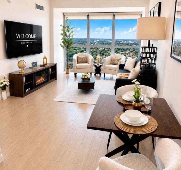 Fort Myers River District Apartment | Luxury Skyline Apartment- Resort-Style Pool , Gym & Game Room