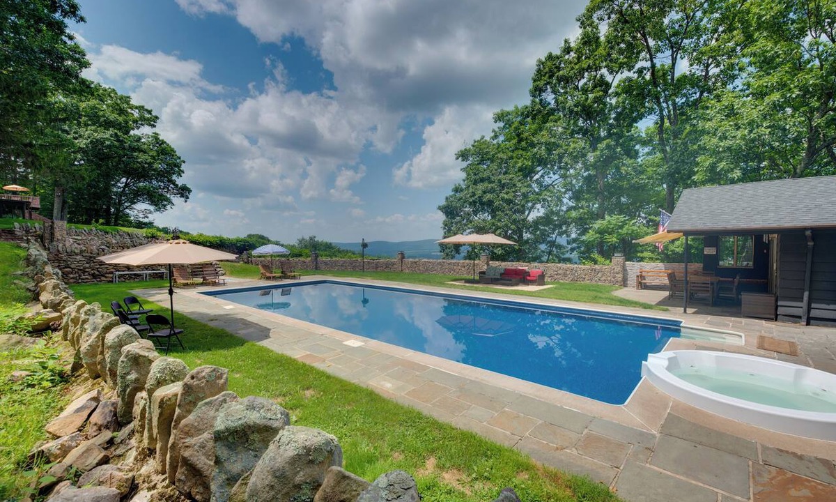 Sybertsville House | Luxury Tudor Estate | Pool, Spa and Valley Views