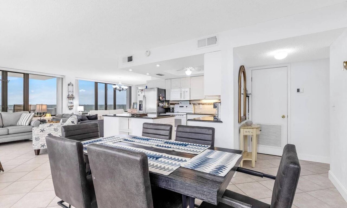 Flagler Beach Condo | Ocean View 6th Floor Nautilus Condo with Wrap-Around Balcony & Pool | Tennis | Flagler Beach