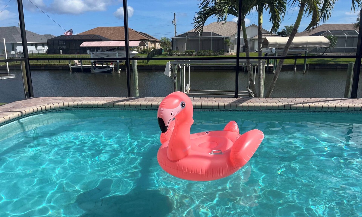South Gulf Cove House | Peaceful pool home on a canal in South Gulf Cove-fishing-golf-pet friendly