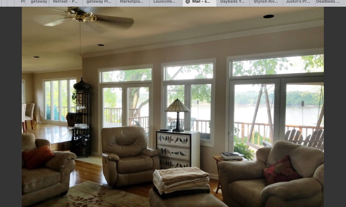 Prospect House | Riverfront retreat. Stunning view. Dock. 20 minutes to downtown Louisville.