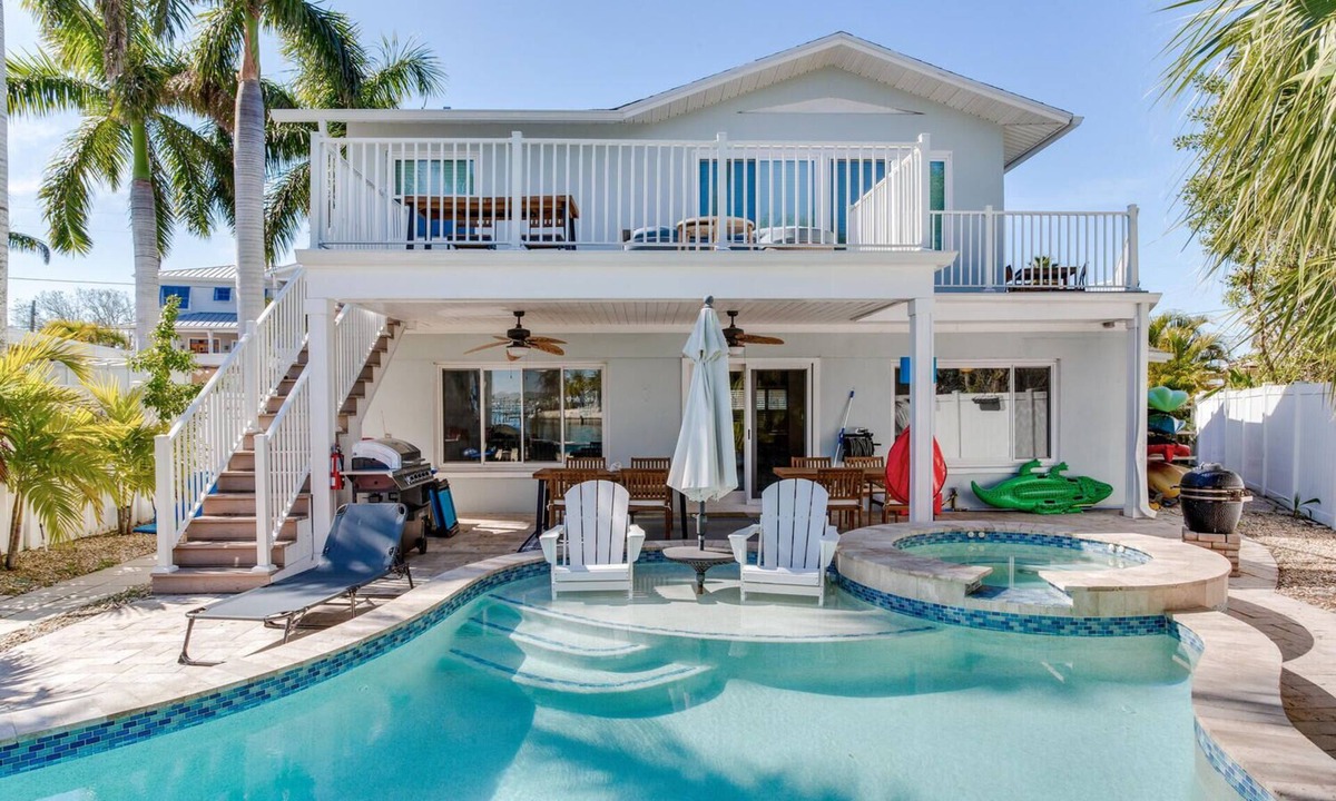 Redington Beach House | St Pete/Clearwater ICW home with dock and pool near Redington Beach, FL