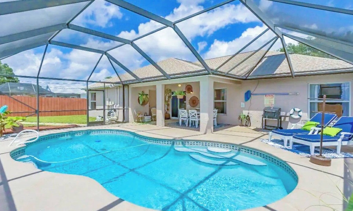 Port Malabar House | The Farmhouse Retreat- Pool Home w/Game Room