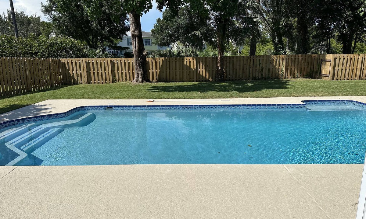 Paseo House | The Pink Flamingo rental with a large pool for relaxing in the sunshine