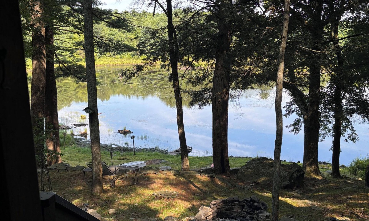 Hawley Cabin | Tranquil 2-bedroom cabin in On Pond In Hawley perfect for getaway