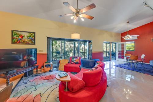 Bonita Springs House | Tropical Vibes! Riverfront Bonita Springs Hideaway