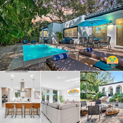 Northeast Coconut Grove House | Villa Tropicale Stunning 4 Bedroom 4 Bath Home with Pool and BBQ