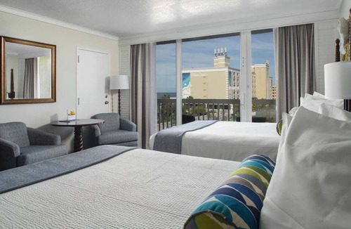 St. Pete Beach Hotel | 2 Resort View Hotel Room Balcony at Tradewinds, Onsite Pool, Parking