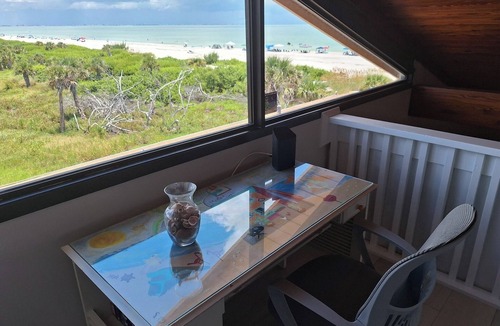 Sanibel Condo | 2Br2Ba w/Loft beachfront Coquina Beach 1G. Gulf view from all windows. Sleeps 5