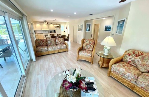 Mid Island House | 390 Bayland Canalfront Pool Home by Beach