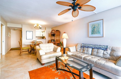 Redington Beach Condo | Affordable, Gulf-View Condo on Quiet Beach. Distinct Open Architecture!