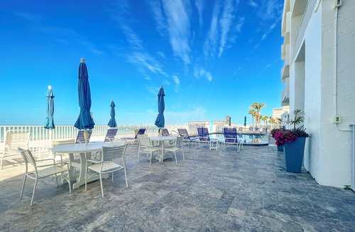 Redington Beach Condo | Affordable, Gulf-View Condo on Quiet Beach. Distinct Open Architecture!