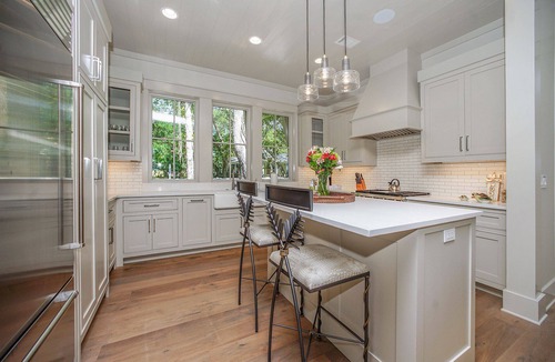 Grayton Beach House | Backyard Creek And Outdoor Kitchen- Jubilee Retreat By Royal Destinations