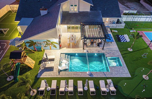 Palma Sola House | Batting Cage, Pool & Spa, Theater | Sleeps 28
