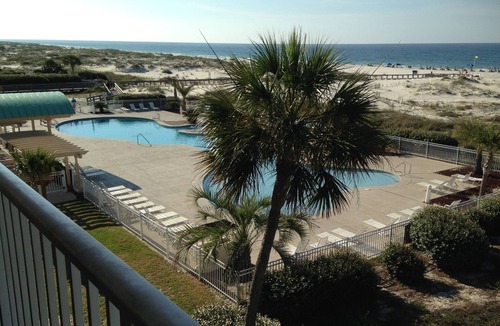 Fort Morgan Condo | Beach Front condo with Amazing Views from Private Balcony