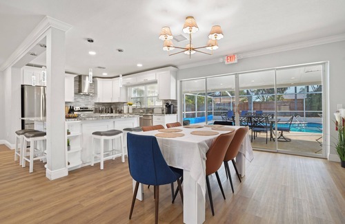 Largo House | Beach Retreat - 3/2 family oasis, heated pool Sleeps 8 - 15 min to beaches