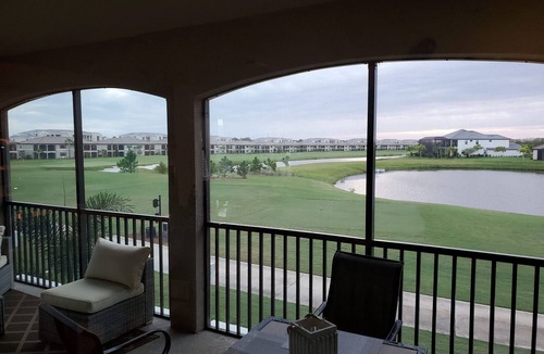 Lakewood Ranch Condo | Beautiful 2nd Floor Coach Home at Lakewood National with West Facing Lanai View