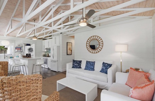 Santa Rosa Beach House | Bluefish House Six-Seater Golf Cart Walk to Beach Private Hot Tub