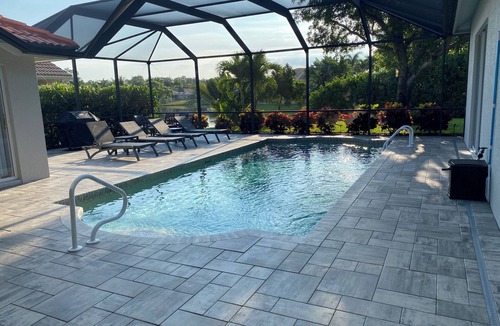 Central Naples House | Briarwood Sunrise Retreat – Bright Naples Home, 4BR/3BA, Heated Pool