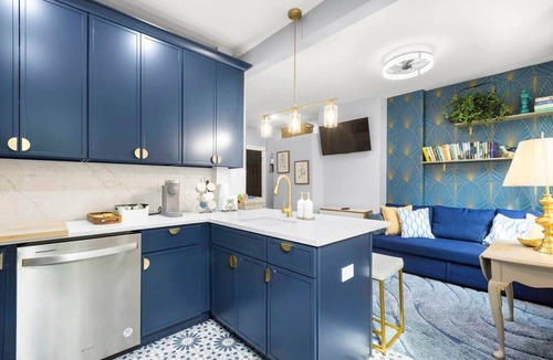 McGinley Square Apartment | Bright 2BR Retreat Walk to PATH NYC Access