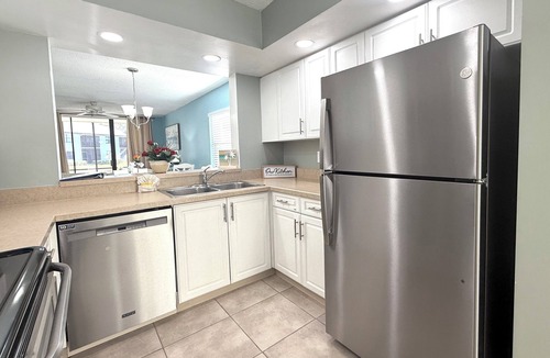 Trailer Estates Condo | *Casa Bella* Waterfront View! 2BR, w/2 Pools, Mins to IMG/Beach/Anna Maria Isl