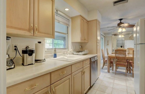 Bonita Springs House | Charming Outdoor Oasis: Private Yard & BBQ