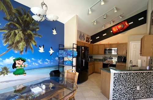 West Kissimmee House | CLEAN! Themed, HUGE salt pool, Private yard, GREAT reviews, Game room, Free BBQ