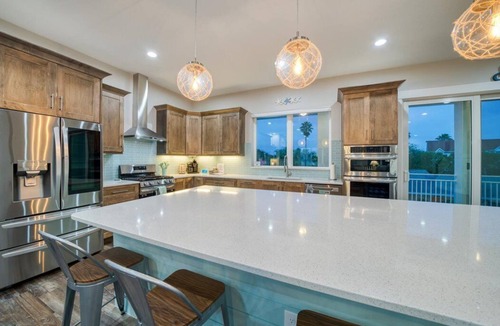 Indian Shores House | Coastal Breeze - 90 seconds from door to sand. Heated pool with slide & spa.