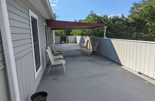 Andover Condo | Cozy Rustic 2BR Retreat Near Park and Lakes