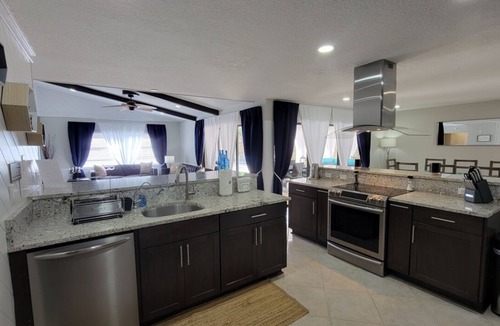 Boca Raton House | Designer 3 BR Home Heated Pool 3 mi. from the Beach & Downtown Private Backyard