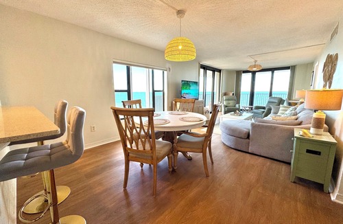 Fort Pierce Shores Condo | Direct oceanfront, corner balcony - amazing views ocean to river! On the beach!