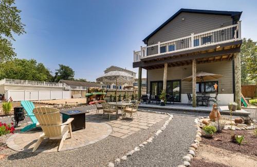 Waretown House | Dock + Backyard Bar: Spacious Barnegat Bay Retreat