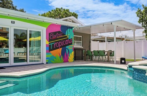 Seminole House | Electric Tropicana! Pickleball, Mini Golf, Pool
