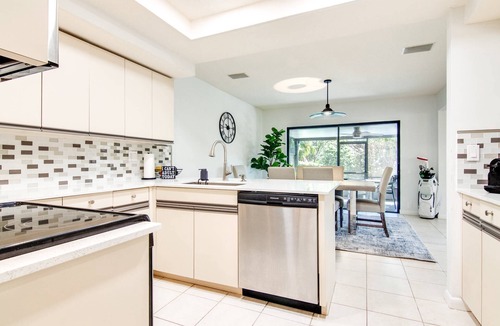 Fairway Village House | Extended Stay Retreat | Workspace & Sunroom | 30-Night Minimum | Optional Resort Amenities