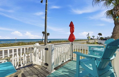 Flagler Beach House | Flagler Beachfront Ocean Views + Bikes + Walkable Stay