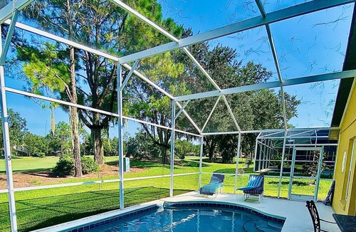 Haines City House | Forest Hill Villa - 4BR Villa w Private Pool and Golf course View