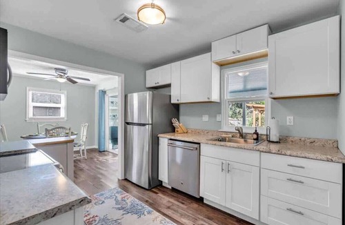 Indian Beach Sapphire Shores House | Heated Salt Water Pool & Fire Pit Retreat in Sarasota