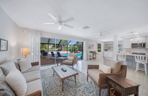 Shell Harbor House | Island Sanctuary: Canal Home with Pool, Pets OK!