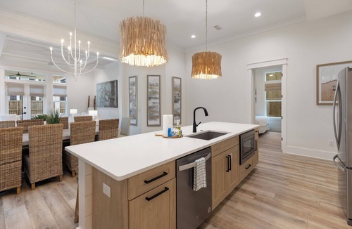 San Juan House | Juan Fine Day, Luxury Seagrove Beach Home w Heated Pool, Golf Cart & Bikes