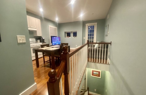 Sea Bright Apartment | Just listed. Steps to beach. 40 min ferry to NYC. Partial ocean views from home.