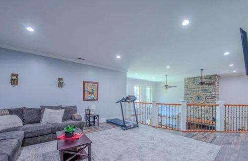 Morganton House | Lake James 6-bedroom estate home with boat slip, hot tub, air hockey, pool table